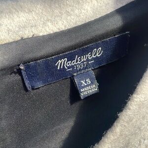 Madewell wool tri color blocked dress